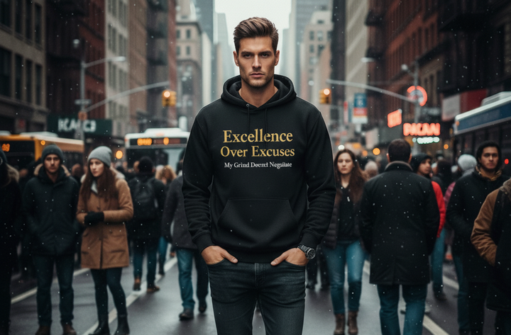 Motivational Unisex Softstyle T-Shirt - "Excellence Over Excuses"
