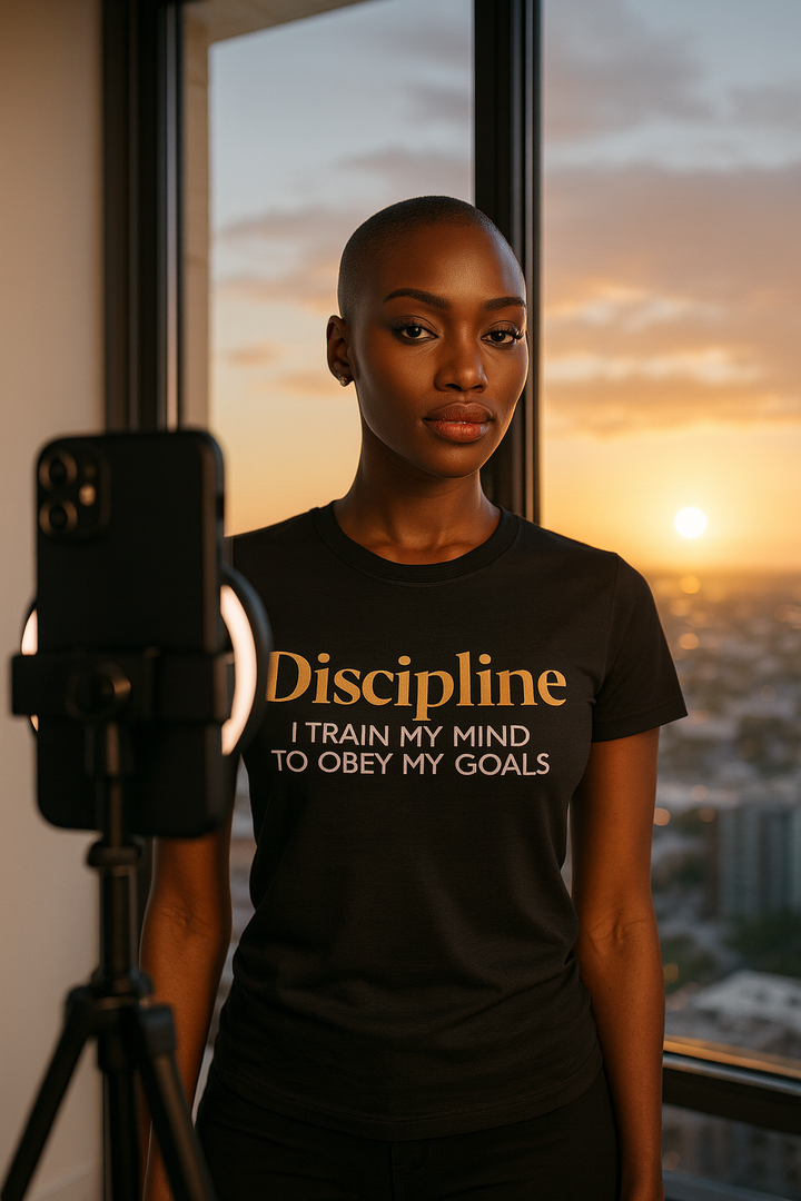 Discipline Tee — “Train My Mind to Obey My Goals” Motivational T-Shirt