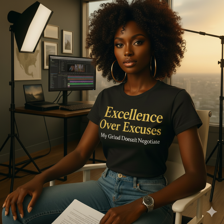 Excellence Over Excuses Tee — "My Grind Doesn't Negotiate" Motivational Shirt